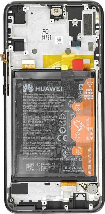 Actual product image Huawei Display unit + frame + battery P Smart Z/Y9 prime black 02352RRF (Rechargeable battery, Huawei Y9 Prime (2019))
