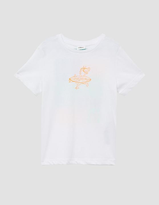 Produktbild S.Oliver T-Shirt Jersey-T-Shirt mit Front- und Rückenprint (128, 134)