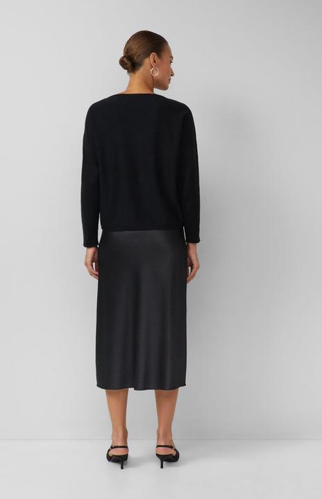 Produktbild s.Oliver Strickpullover Feinstrickpullover mit U-Boot-Ausschnitt und Schleifen-Intarsie vorne (40)