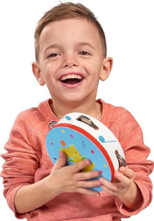 Actual product image Eichhorn Music tambourine (German, French, Italian, English)