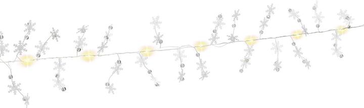 Image du produit Goobay Guirlande lumineuse à 10 LED en fil d'argent "Flocons de neige (1.30 m)