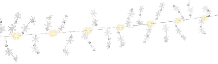Actual product image Goobay 10 LED Silver Wire Fairy Lights "Snowflakes (1.30 m)