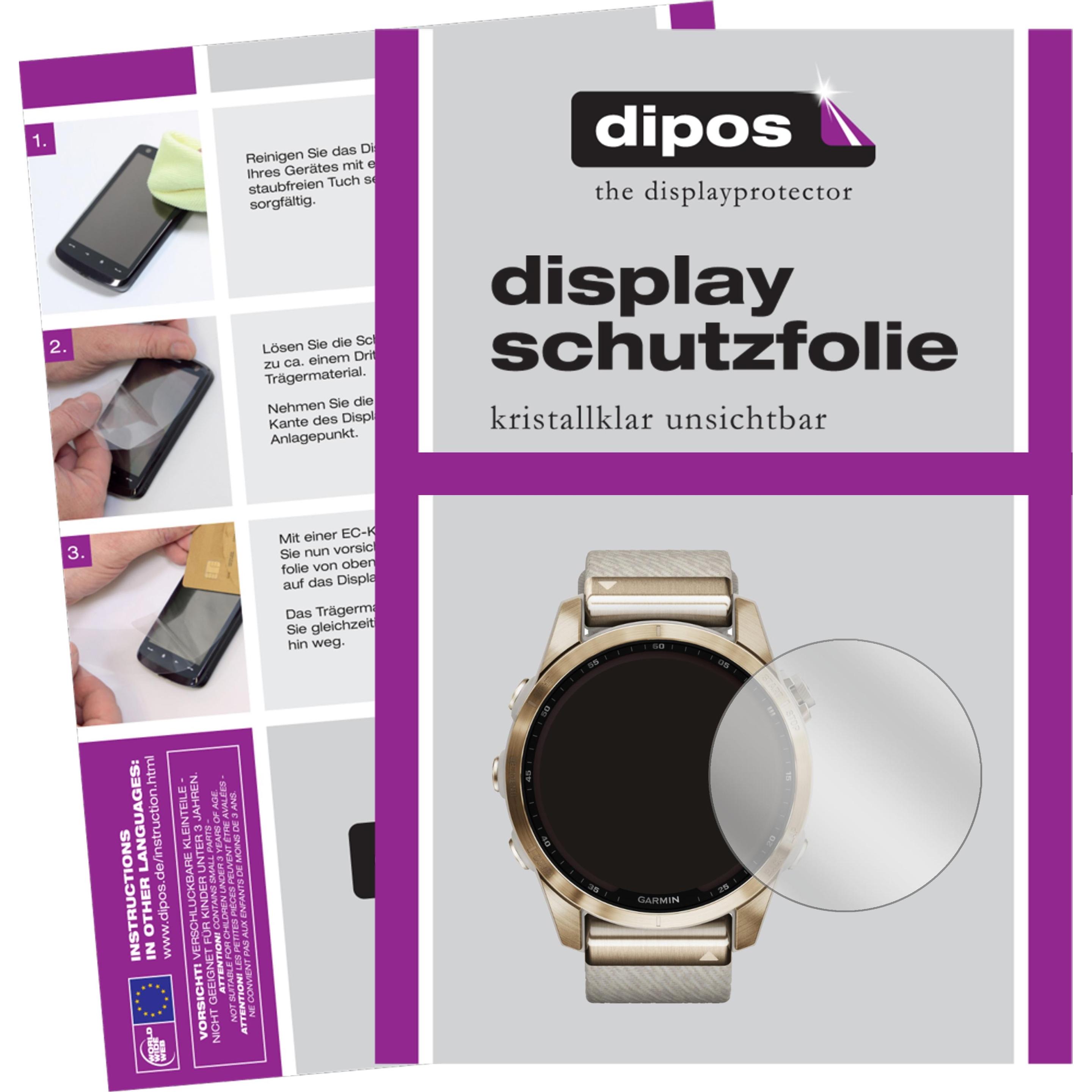 Dipos Displayschutzfolie Crystalclear, Smartwatch Schutzfolie, Transparent