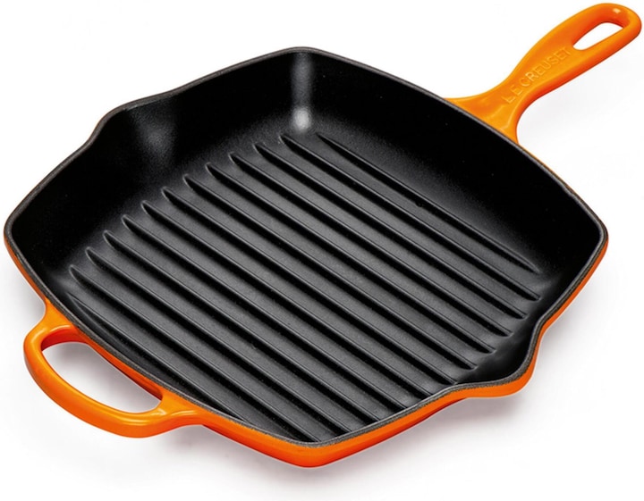 Image du produit Le Creuset Signature (26 cm, Poêle à grillades, Fonte)