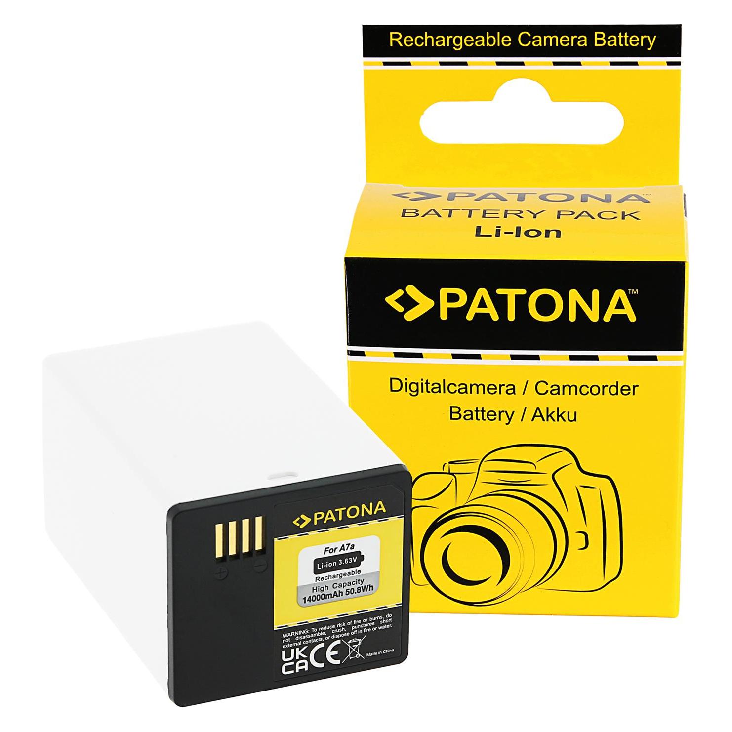 Patona Batterie Di Ricambio Accu (Batteria Della Fotocamera), Alimentatore Fotocamera