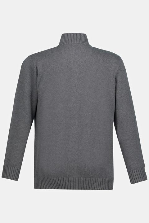 Produktbild JP1880 Strickjacke, Stehkragen, Rippbündchen (6XL)