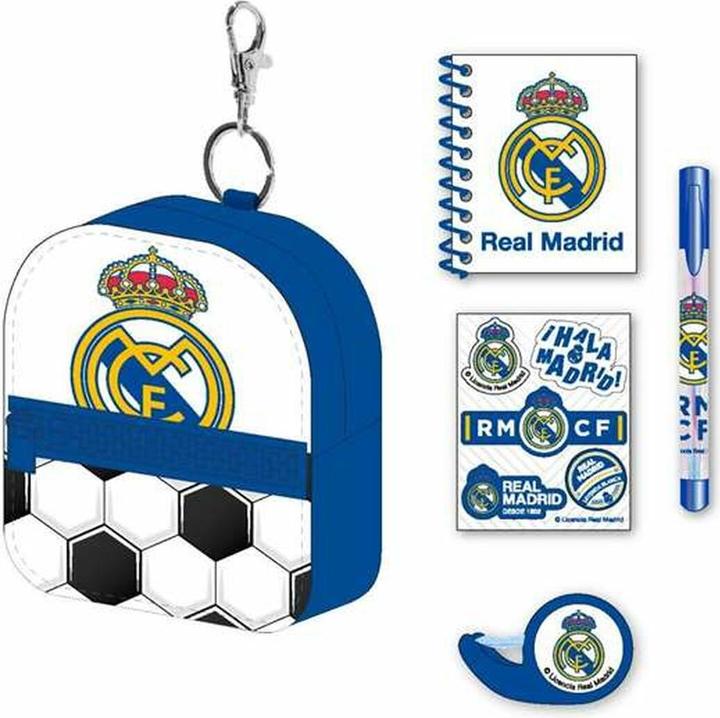 Actual product image Cerdá Real Madrid Stationery mini backpack set
