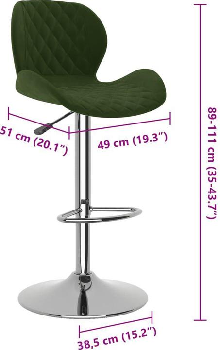 Produktbild vidaXL Barhocker