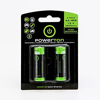 Actual product image Powerton Battery AA/R6 2500mAh 2 pcs. (2 pcs., AA, 2500 mAh)