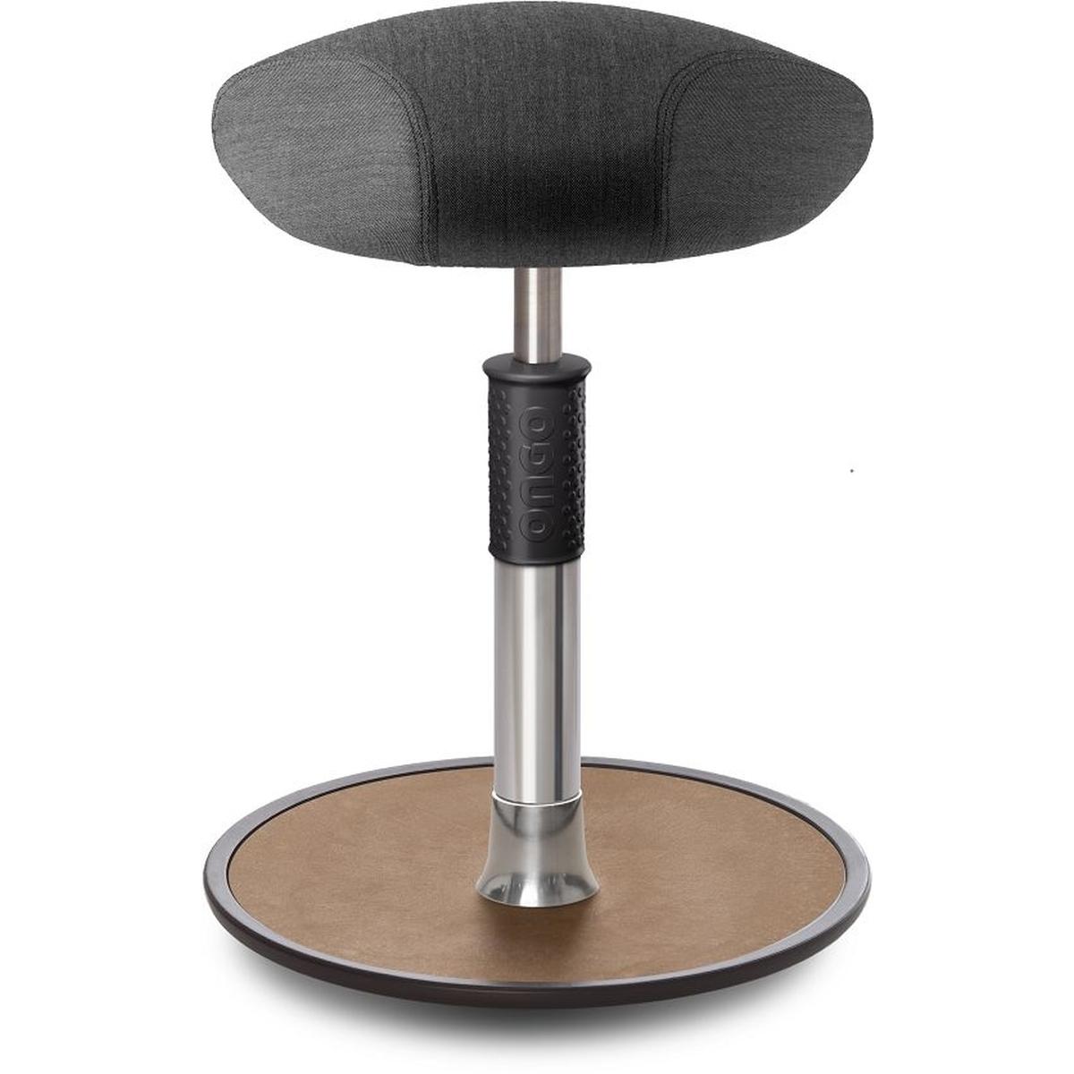 Ongo, Bürostuhl, Sitz- Stehhocker Free Regular Triangel kvadrat Remix Salz&Pfeffer chr. /Natur