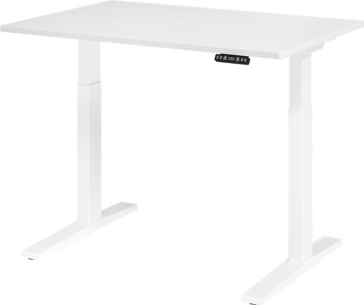 Image du produit Hammerbacher Siège Bureau debout 120 x 80 cm Blanc Réglable en hauteur Electrique...