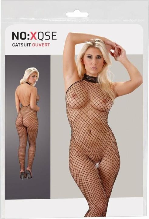 Produktbild Mandy Mystery Netzcatsuit mit Spitzenkragen (S, M)