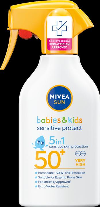 NIVEA Babies & Kids Sensitive Protect (Sonnenspray, SPF 50, 270 ml, 150 g)