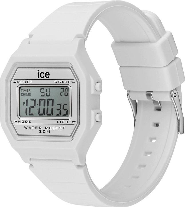 Produktbild ICE Watch Ice Digit Retro White Small (Chronograph, Digitaluhr, 32 mm)
