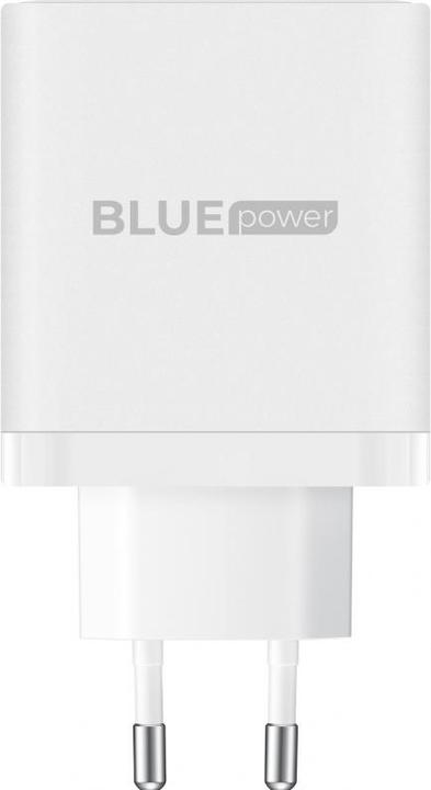 Actual product image Blue Power 65W, 1x USB / 2x USB-C with USB-C cable (65 W, 2 ports)