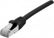 Actual product image Générique Cat6A RJ45 Patch cable S/FTP TPE ecofriendly snagless black GRS certified - 0.5m (S/FTP, CAT6a, 0.50 m)