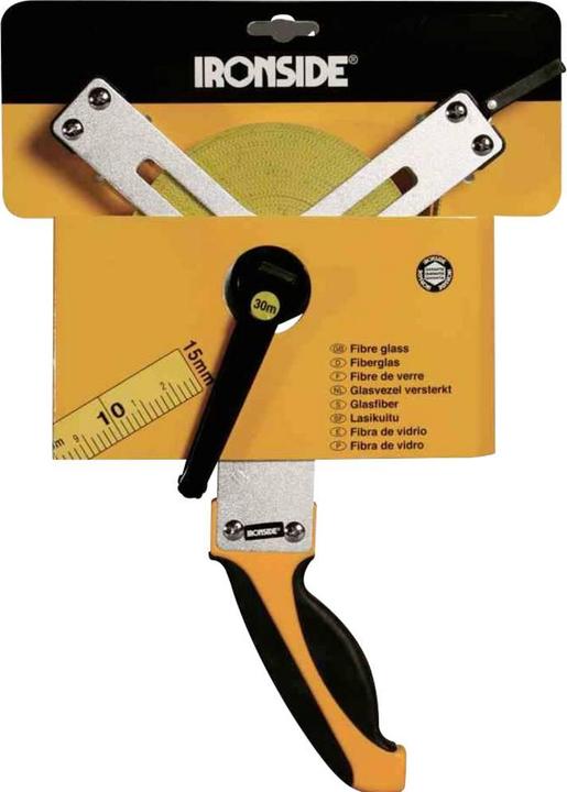 Actual product image Ironside Measuring tape open 30 m x 15 mm made of glass fibre, 1 piece, 150229 (30 m)