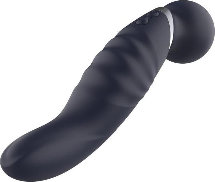 Produktbild Dream Toys Glam Dual Wand Vibe Vibrator Blue 21,5 cm