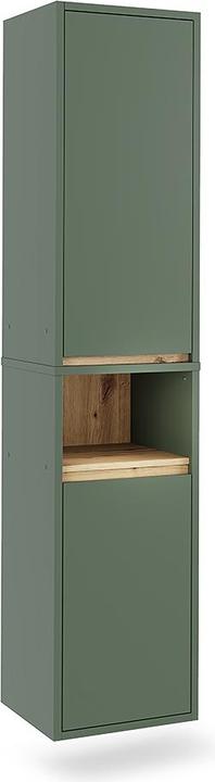 Vicco Bathroom cabinet Viola, Green/Artisan, 38 x 170 cm with 2 doors