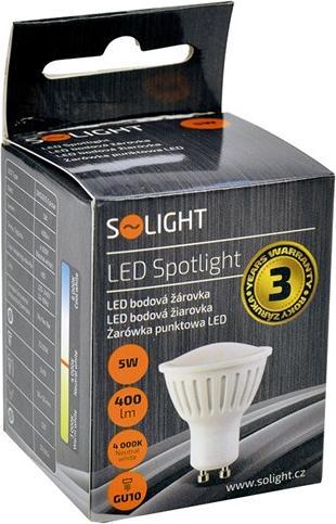 Image du produit Olight Solight LED bulb, spot, 5W, GU10, 4000K, 425lm, blanc (GU10, 400 lm, 1x)