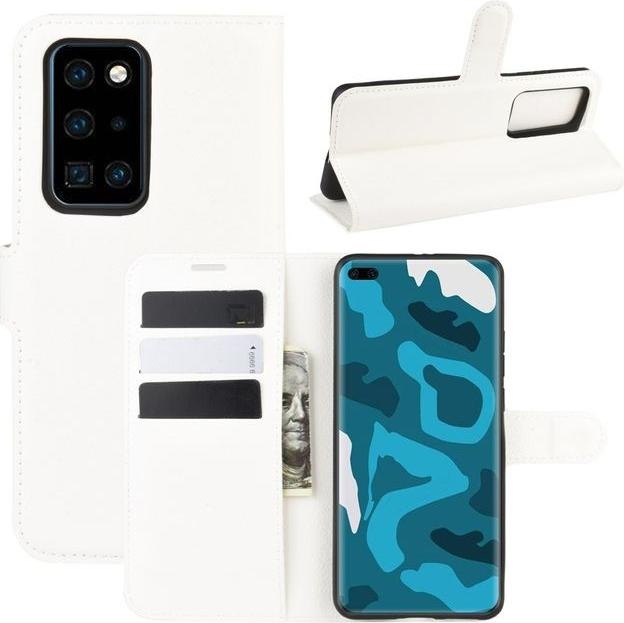 Actual product image MU Classic Litchi Leather Bookcover Series (Huawei P40 Pro+)