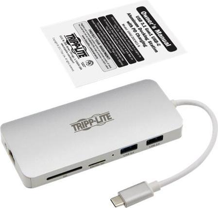 Actual product image Eaton USB-C Dock 4K HDMI USB 3.2 Gen 1 USB-A/C Hub GbE Memory Card 60W PD Charging (USB-C, 4 ports)