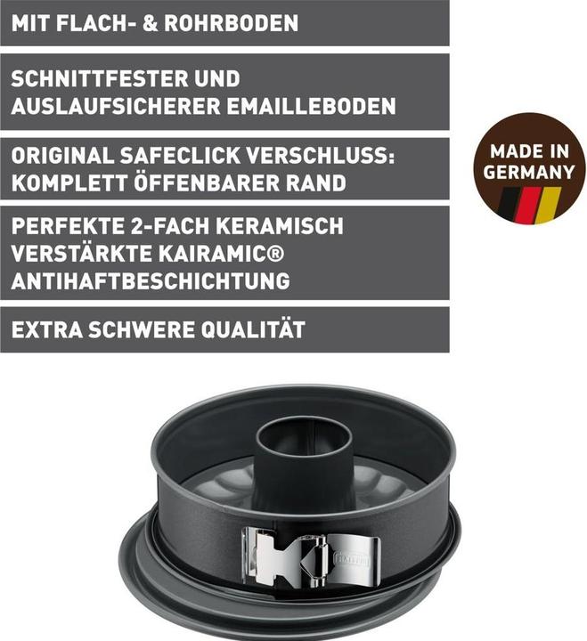 Produktbild Kaiser Springform 26cm Backform La Forme Plus 2 Böden antihaft schnittfest (26 cm)