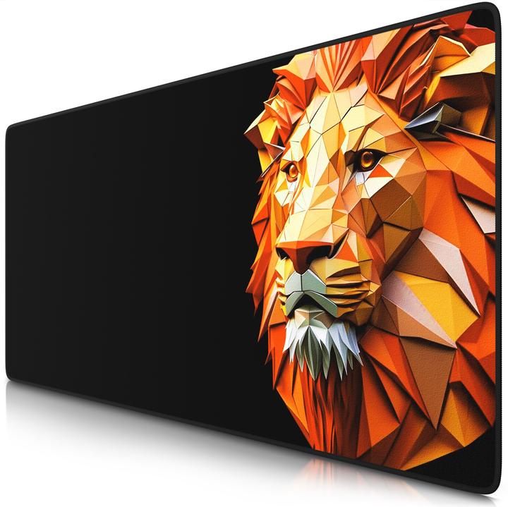 Motif Polygon Lion
