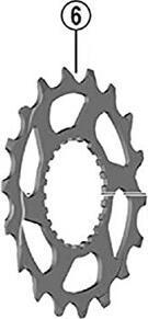 Image du produit Shimano Chainring micro spline CS-M8100 18T (18)