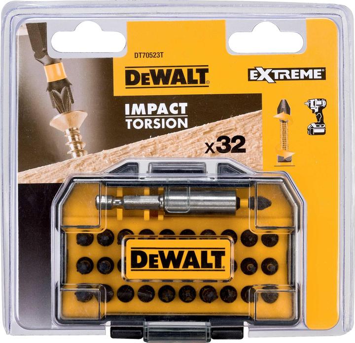 Actual product image DeWalt DT70523T-QZ (Cross Pozidriv PZ, Cross Phillips PH, Screw slot, Hexagon socket TX)