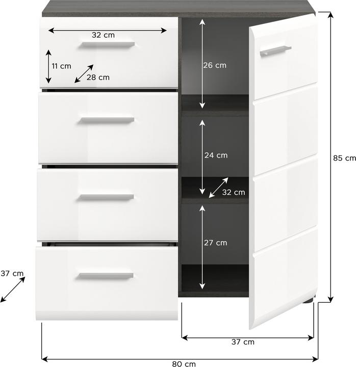 Image du produit Xonox Home Salsa (80 x 37 x 85 cm)