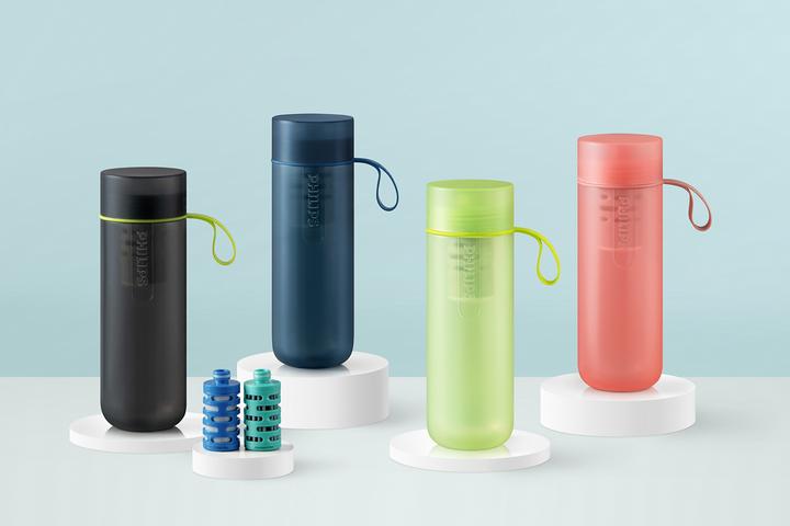 Actual product image Philips AWP2722GRR AdventureGoZero Bottle Drinking Bottle with Filter grey (0.59 l)