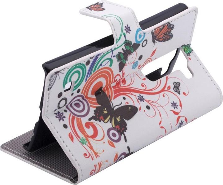 Produktbild König Design Handyhülle Tasche für Handy LG Spirit Bunte Schmetterlinge