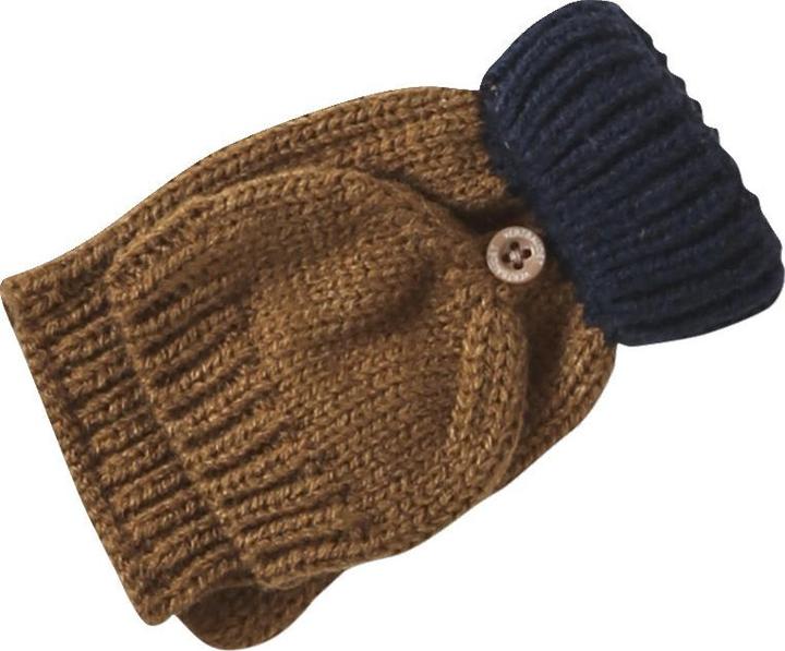 Actual product image Vertbaudet Set aus Mütze, Snood und Fäustlingen für Jungen, Zopfmuster (104, 116)