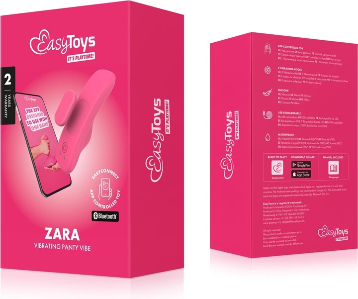 Actual product image Easytoys EasyConnect - Panty Vibrator app controlled