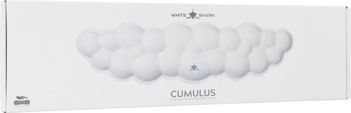 Image du produit White Shark KP-012 Cumulus Wolken Keyboard Handballenauflage Weiss