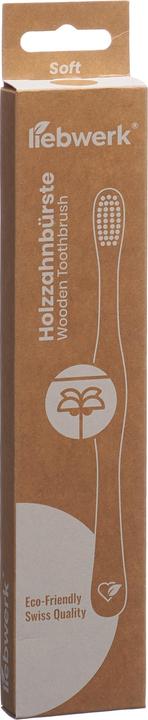 Actual product image Liebwerk Wooden toothbrush Soft Palm (Soft, 1 x)