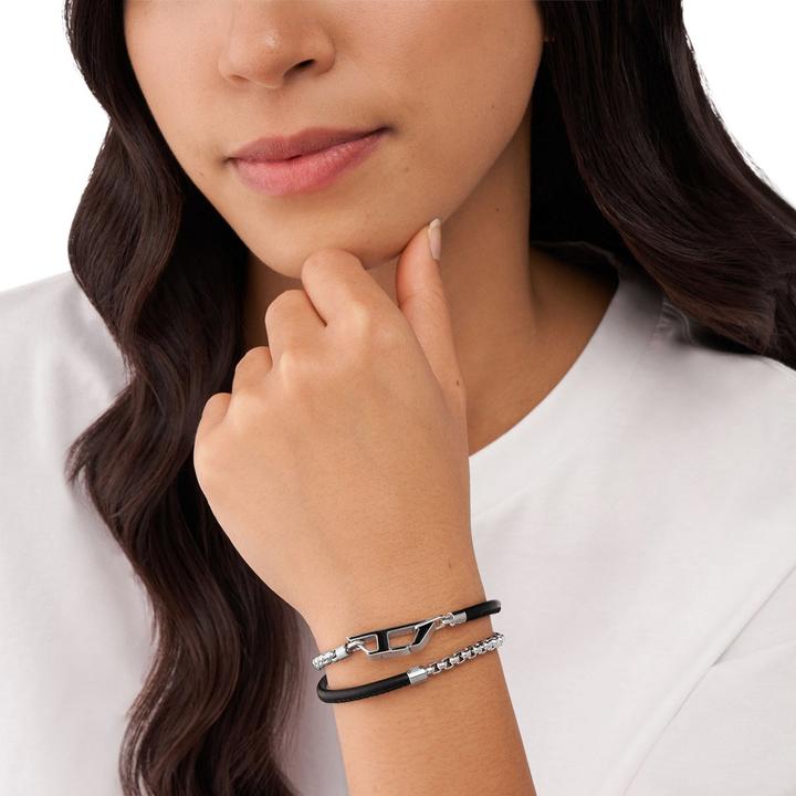 Actual product image Diesel Stackables (Leather, Stainless steel)