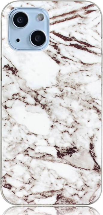 Produktbild Cover-Discount iPhone 14 - Silikon Gummi Case White Marble (Apple iPhone 14)