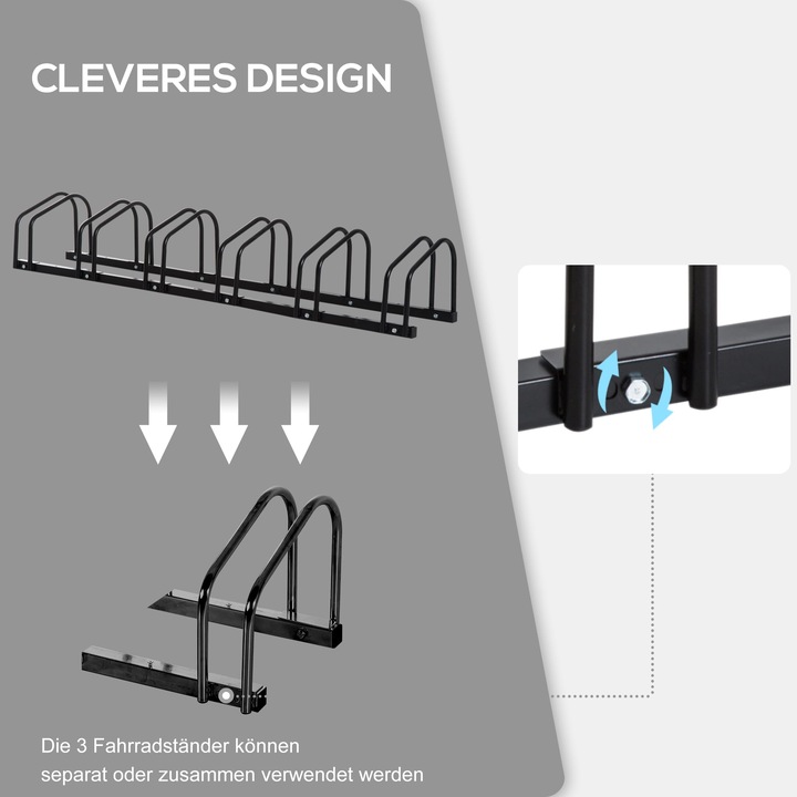 Actual product image Jamb Bicycle stand 6er