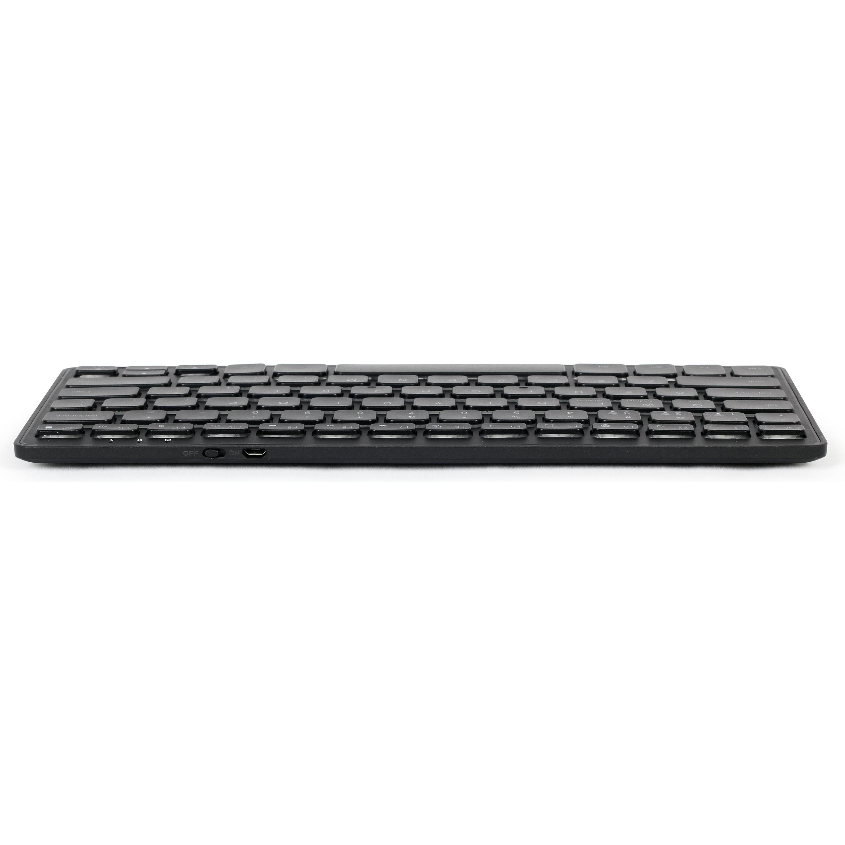 Thumbnail - Gembird KB-BTRGB-01-DE (DE, Kabellos), Tastatur, Schwarz