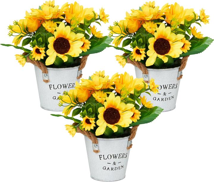 Relaxdays Girasole artificiale (20 cm)