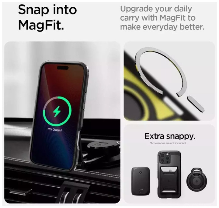 Immagine prodotto Spigen Tough Armor MAG iPhone 16 Pro Max MagSafe nero ACS08013 (Apple iPhone 16 Pro Max)