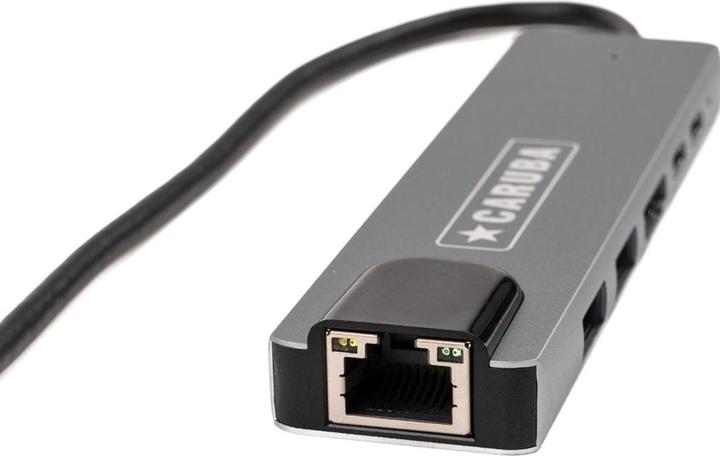 Productafbeelding Caruba 6 in 1 USB C Hub met Ethernet (USB-C, 6 ports)