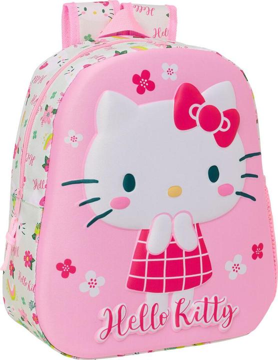 Produktbild Hello Kitty Kinderrucksack 3D grün Rosa 27 x 33 x 10 cm