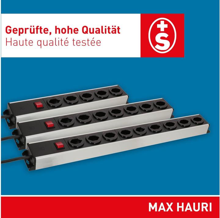 Produktbild Max Hauri POWER LINE mit Schalter (7x, Typ 13, 1.50 m)
