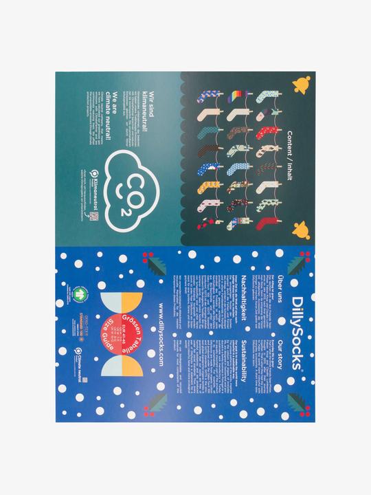 Actual product image DillySocks Advent calendar
