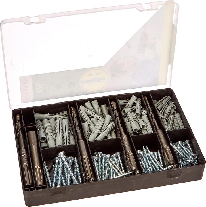 Produktbild Bosch Zubehör Fixier-Set 173-teilig, Bohrer, Dübel, Schrauben, Bits in handlicher Sortierbox. (5, 6, 7, 8 mm)