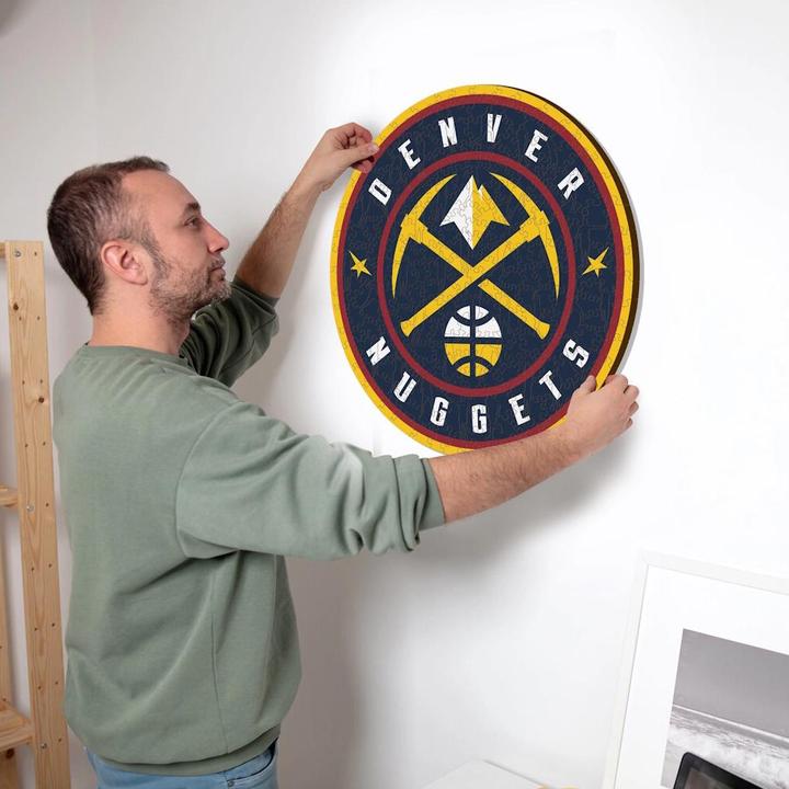 Actual product image Iconic NBA - Denver Nuggets - Logo - Wooden Puzzle Size L (500 pieces) (500 pieces)