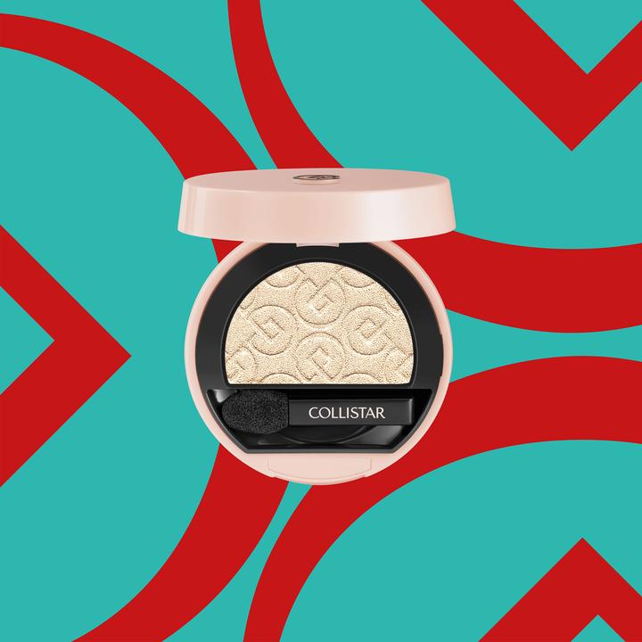 Actual product image Collistar Impeccabile Compact Eyeshadow Long-Lasting Eye Makeup (500 Avorio satin)